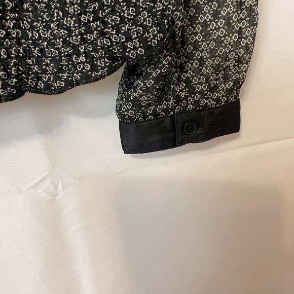 Vero Moda Black Patterned Women's Top - Picture 7 of 8